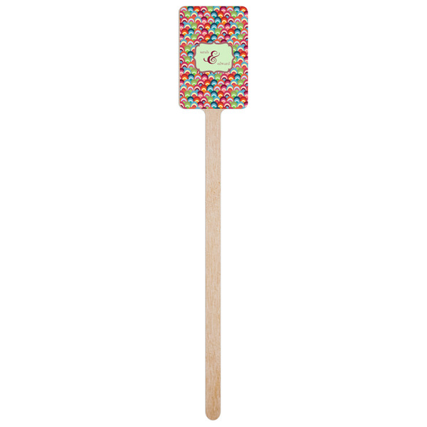 Retro Fishscales Wooden 6.25" Stir Stick - Rectangular - Single Stick