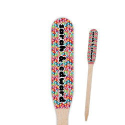 Retro Fishscales Paddle Wooden Food Picks (Personalized)