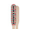 Retro Fishscales Wooden Food Pick - Paddle - Single Sided - Front & Back