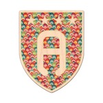 Retro Fishscales Genuine Maple or Cherry Wood Sticker (Personalized)