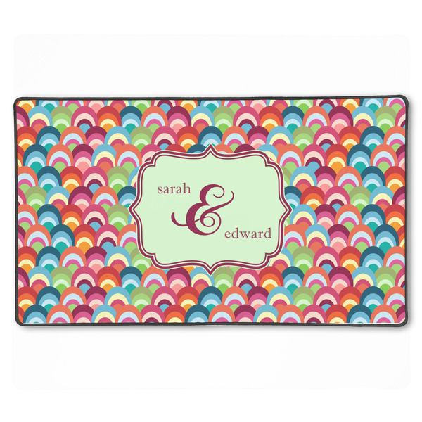 Custom Retro Fishscales XXL Gaming Mouse Pad - 24" x 14" (Personalized)