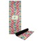 Retro Fishscales Yoga Mat with Black Rubber Back Full Print View