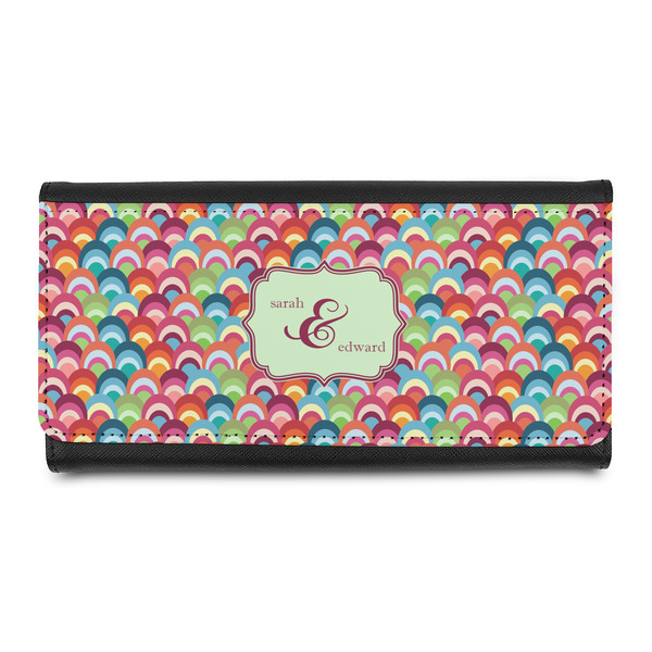 Custom Retro Fishscales Leatherette Ladies Wallet (Personalized)