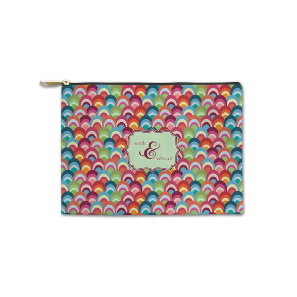 Custom Retro Fishscales Zipper Pouch - Small - 8.5"x6" (Personalized)
