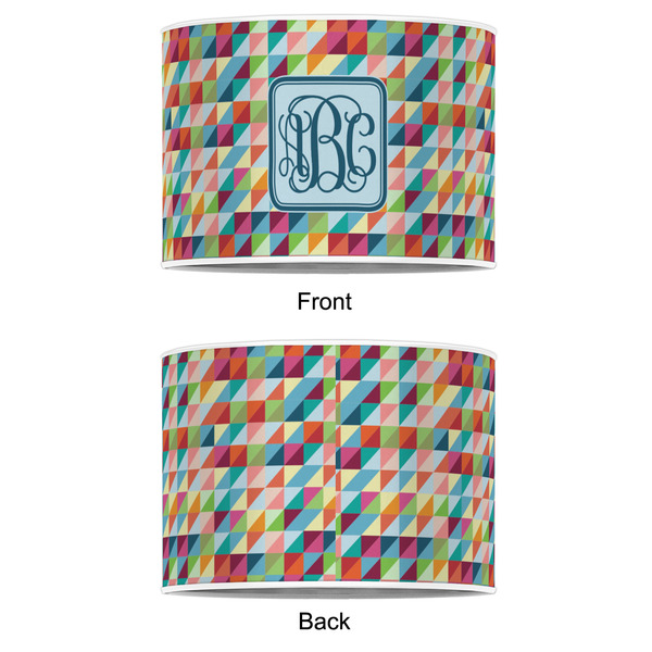 Retro Triangles 12" Drum Lampshade - APPROVAL (Poly Film)
