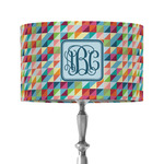 Retro Triangles 12" Drum Lamp Shade - Fabric (Personalized)