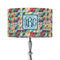 Retro Triangles 12" Drum Lamp Shade - Fabric (Personalized)
