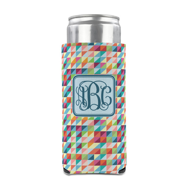 Retro Triangles 12oz Tall Can Sleeve - FRONT (on can)