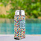 Retro Triangles Can Cooler - Tall 12oz - In Context