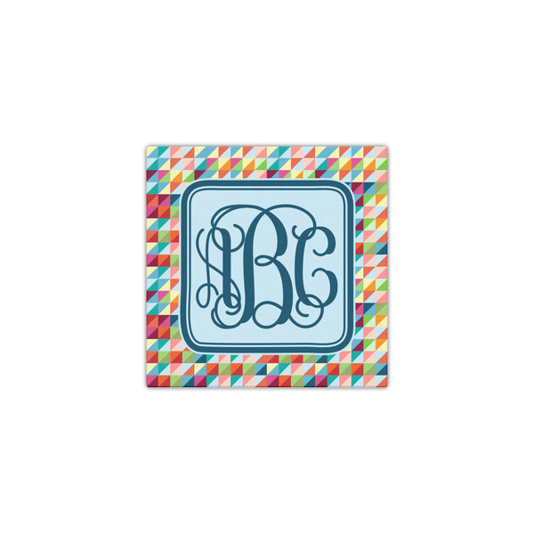 Retro Triangles 12x12 - Canvas Print - Front View