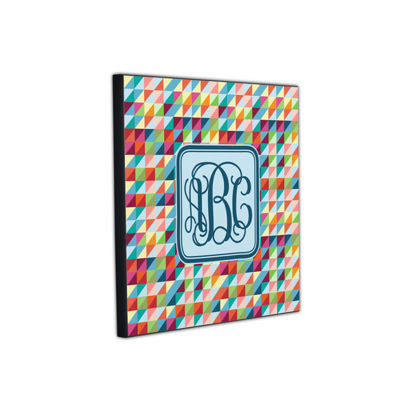 Retro Triangles 12x12 Wood Print - Angle View