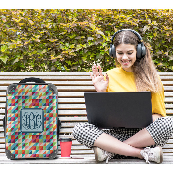 Retro Triangles 15" Backpack - LIFESTYLE