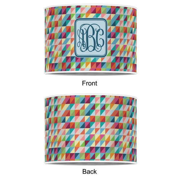 Retro Triangles 16" Drum Lampshade - APPROVAL (Poly Film)