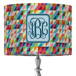 Retro Triangles 16" Drum Lamp Shade - Fabric (Personalized)