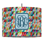 Retro Triangles Drum Pendant Lamp (Personalized)