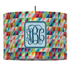 Retro Triangles Drum Pendant Lamp (Personalized)