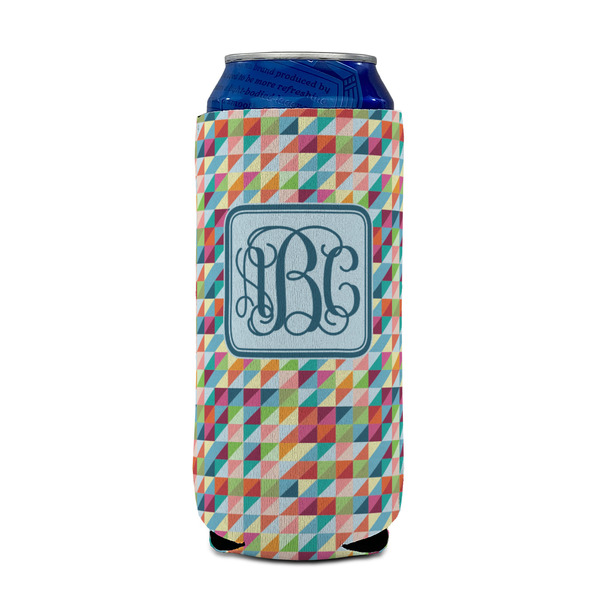 Retro Triangles 16oz Can Sleeve - FRONT (on can)