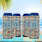 Retro Triangles 16oz Can Sleeve - Set of 4 - LIFESTYLE