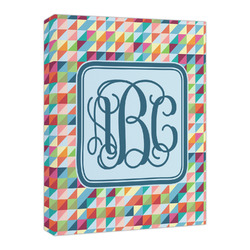 Retro Triangles Canvas Print - 16x20 (Personalized)