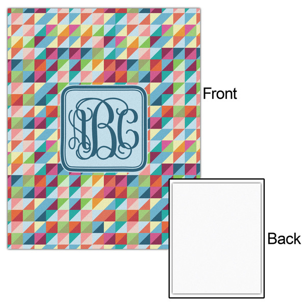 Retro Triangles 16x20 - Matte Poster - Front & Back