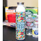 Retro Triangles 20oz Water Bottles - Full Print - In Context