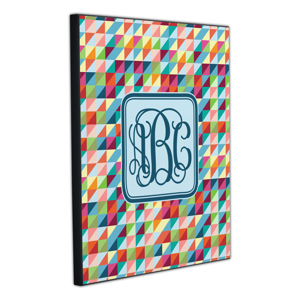 Retro Triangles 20x24 Wood Print - Angle View