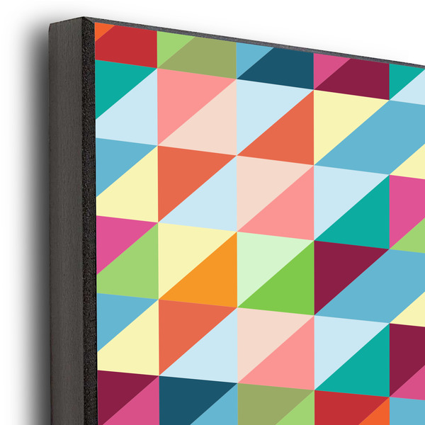Retro Triangles 20x24 Wood Print - Closeup