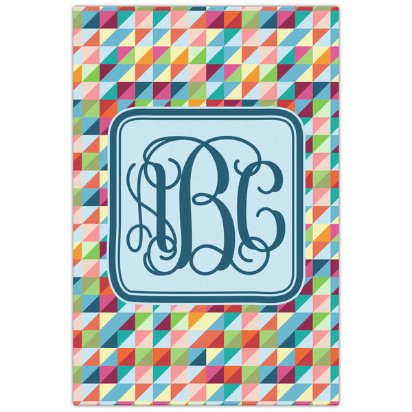 Retro Triangles 20x30 - Canvas Print - Front View