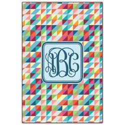 Retro Triangles Wood Print - 20x30 (Personalized)