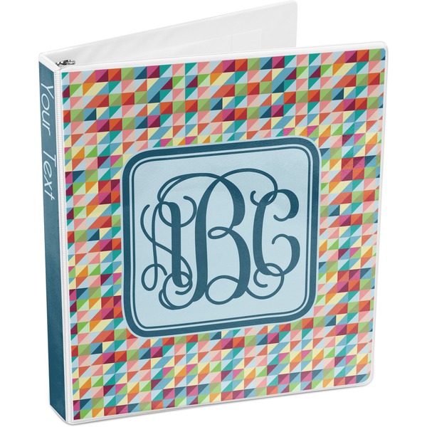 Retro Triangles 3-Ring Binder 3/4 - Main