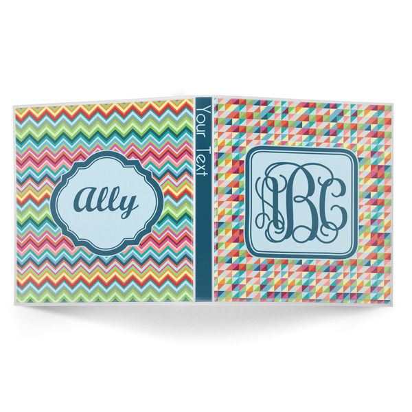 Retro Triangles 3-Ring Binder Approval- 1in