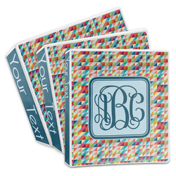 Retro Triangles 3-Ring Binder (Personalized)