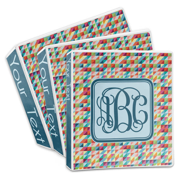 Retro Triangles 3-Ring Binder Group