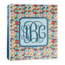 Retro Triangles 3-Ring Binder - 1 inch (Personalized)