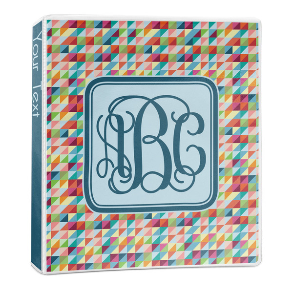 Custom Retro Triangles 3-Ring Binder - 1 inch (Personalized)
