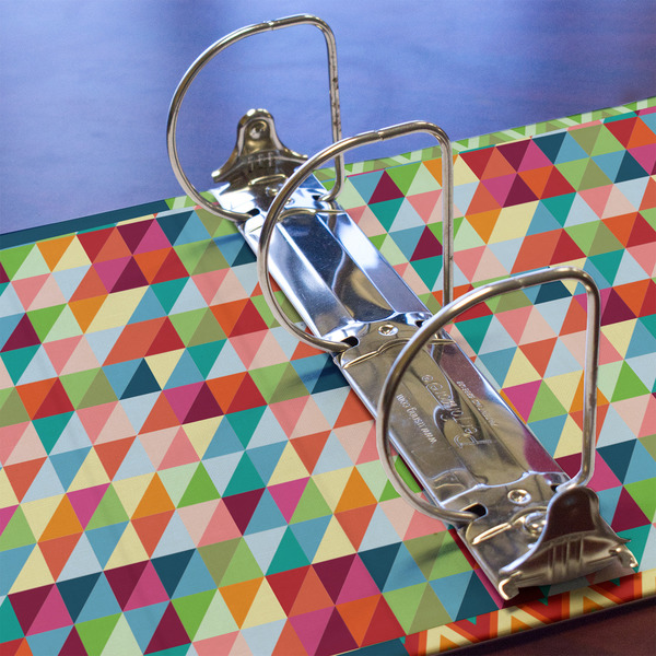 Retro Triangles 3 Ring Binders - Full Wrap - 3" - DETAIL