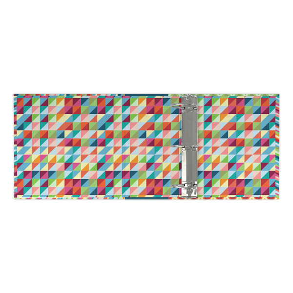 Retro Triangles 3 Ring Binders - Full Wrap - 3" - OPEN INSIDE