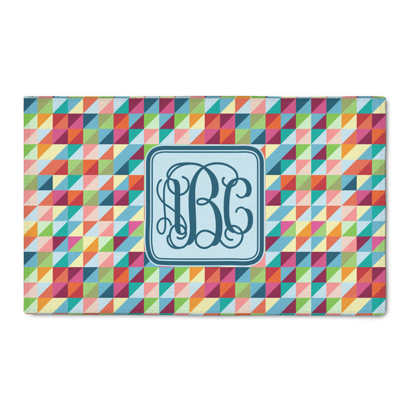 Custom Retro Triangles 3' x 5' Indoor Area Rug (Personalized)