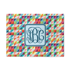 Retro Triangles 5' x 7' Patio Rug (Personalized)