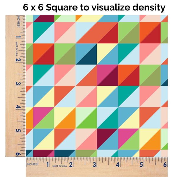 Retro Triangles 6x6 Swatch of Fabric