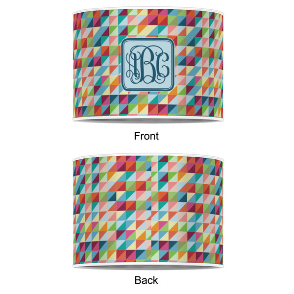 Retro Triangles 8" Drum Lampshade - APPROVAL (Poly Film)