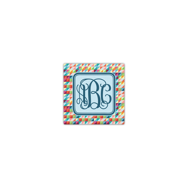 Retro Triangles 8x8 - Canvas Print - Front View