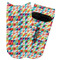 Retro Triangles Adult Ankle Socks - Single Pair - Front and Back