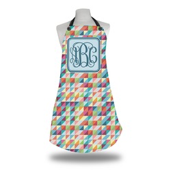 Retro Triangles Apron w/ Monogram
