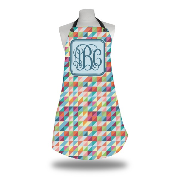 Custom Retro Triangles Apron w/ Monogram