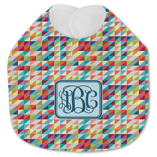 Retro Triangles Baby Bib - AFT closed