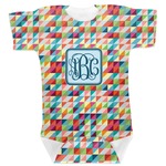 Retro Triangles Baby Bodysuit (Personalized)