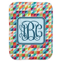 Retro Triangles Baby Swaddling Blanket (Personalized)