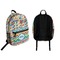 Retro Triangles Backpack front and back - Apvl