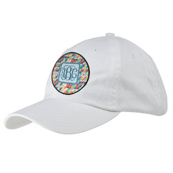 Retro Triangles Baseball Cap - White (Personalized)
